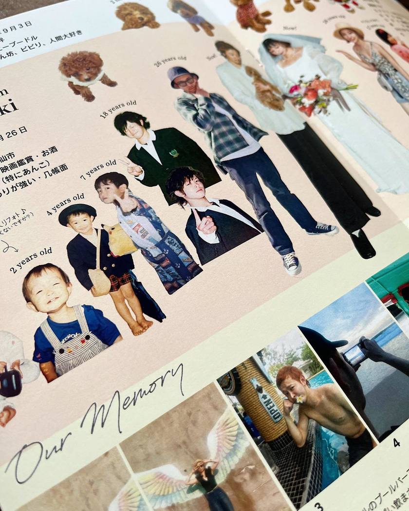 ポパイ風やりぼん風など📗◯◯風プロフィールブックを作った花嫁さんのPBを中身まで全部公開!にて紹介している画像