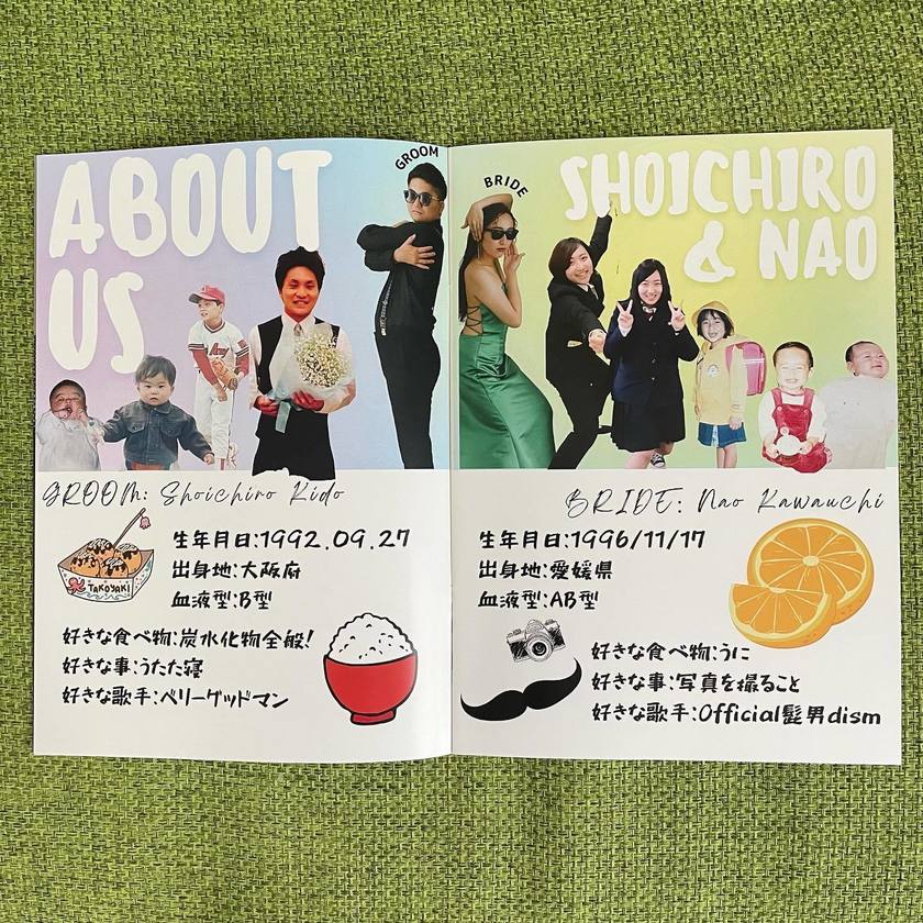 ポパイ風やりぼん風など📗◯◯風プロフィールブックを作った花嫁さんのPBを中身まで全部公開!にて紹介している画像