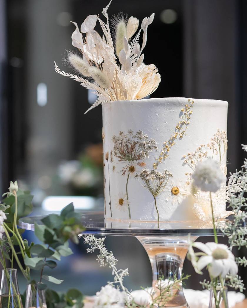 【2024】Please refer to this ♡ 18 stylish and cute wedding cakes that I thought were adorable 🎂にて紹介している画像