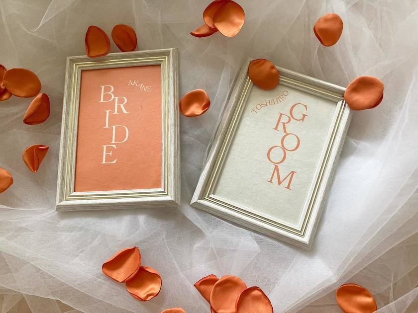 Trendy and stylish 🤍 7 real handmade 【Reception Signs】 by brides 🪽にて紹介している画像