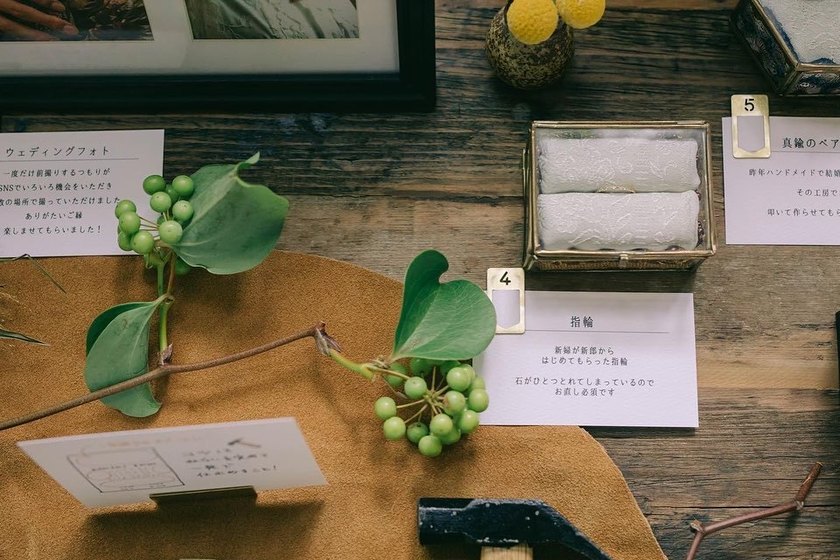 加上标题！将欢迎区装饰成两人的爱好与回忆画廊风格的方法にて紹介している画像