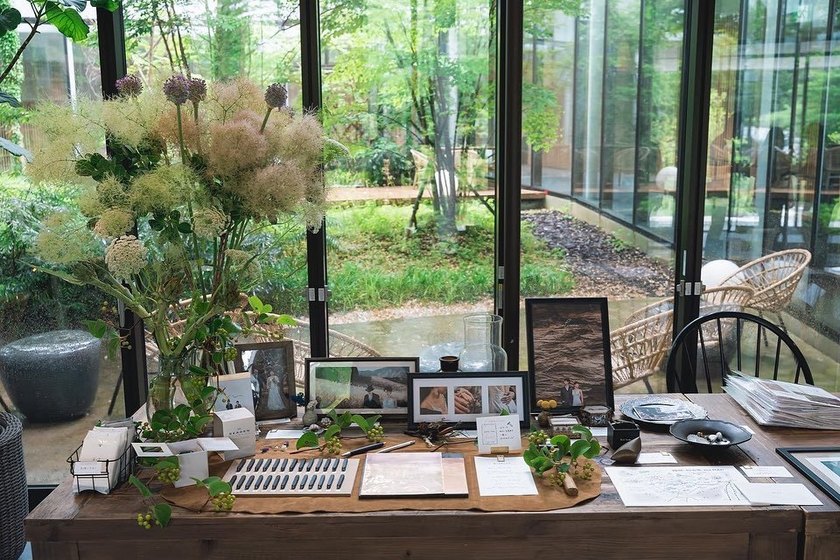 加上标题！将欢迎区装饰成两人的爱好与回忆画廊风格的方法にて紹介している画像