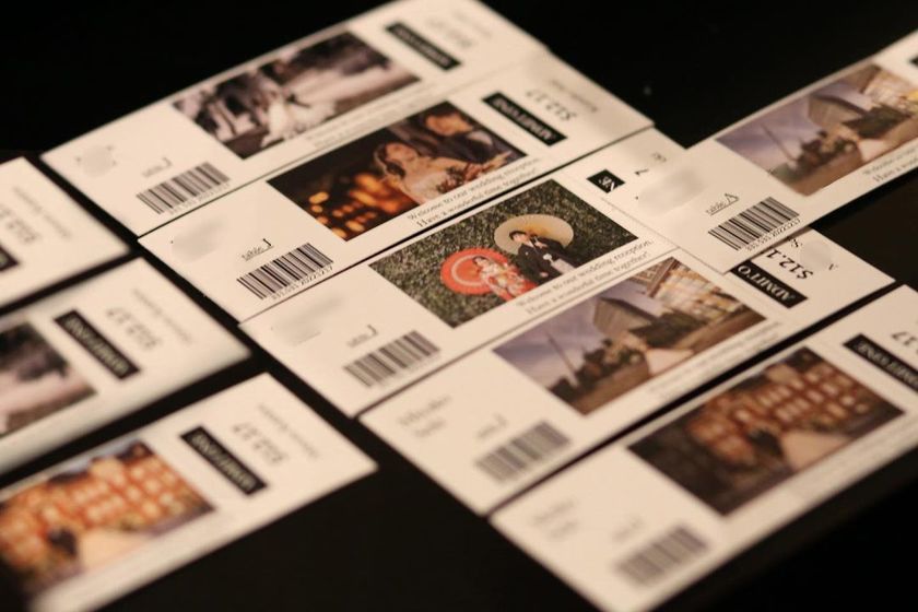 美術館のチケット風♡アート画像で作る「チケット風エスコートカード」がおしゃれで可愛い🏷️にて紹介している画像