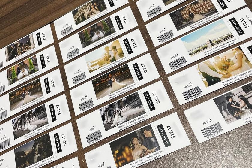 美術館のチケット風♡アート画像で作る「チケット風エスコートカード」がおしゃれで可愛い🏷️にて紹介している画像