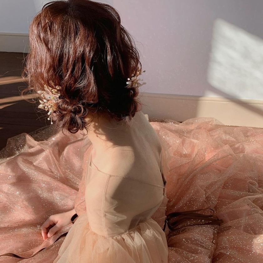 # [2024] A Collection of Trendy "Sheep Hair Twin Arrangements" with Ribbons and Pearls 🎀🐏にて紹介している画像