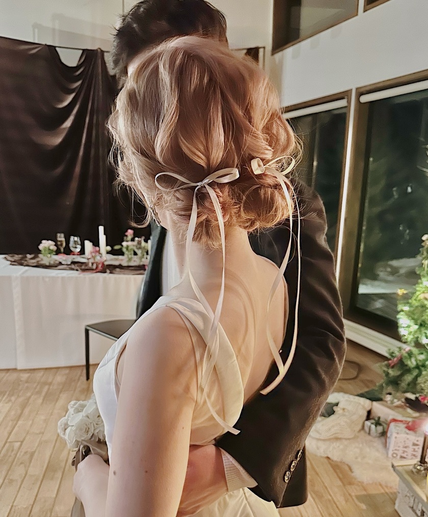 # [2024] A Collection of Trendy "Sheep Hair Twin Arrangements" with Ribbons and Pearls 🎀🐏にて紹介している画像