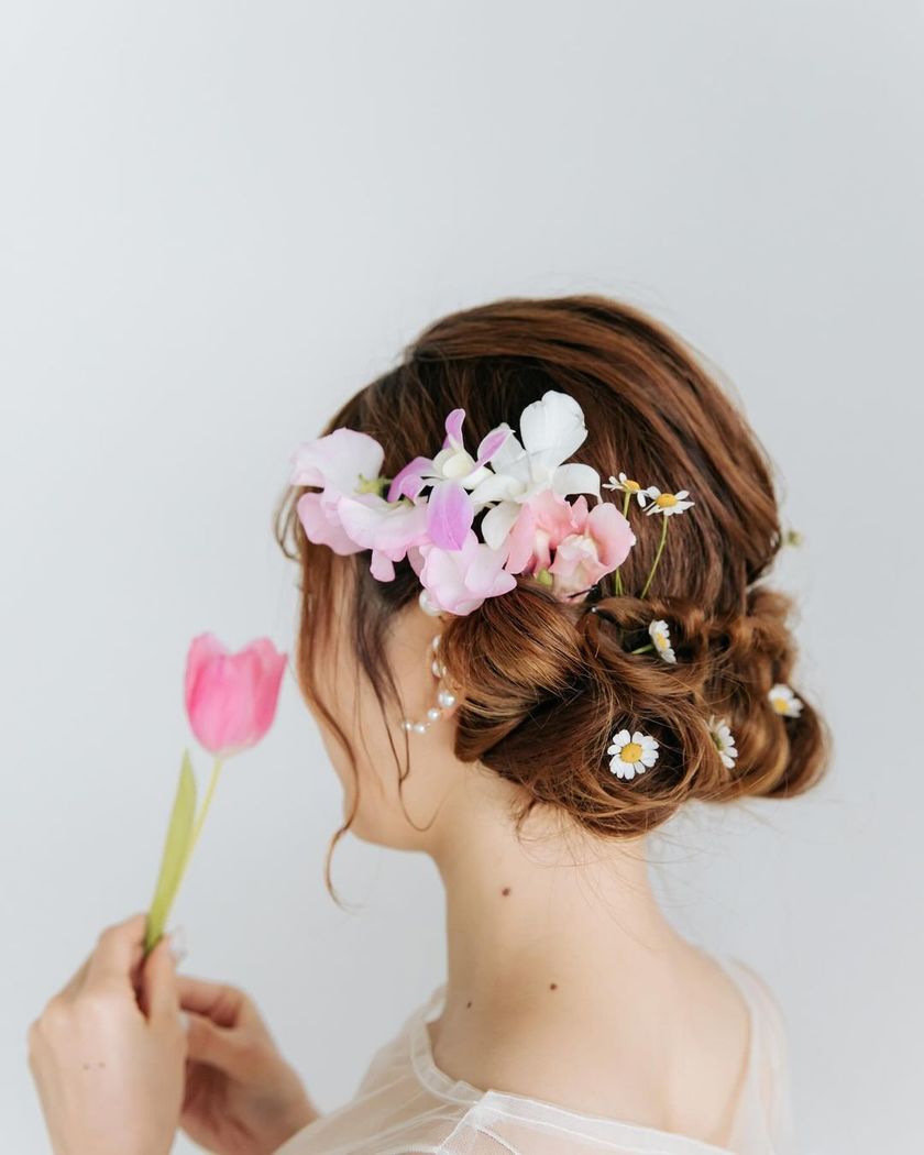 # [2024] A Collection of Trendy "Sheep Hair Twin Arrangements" with Ribbons and Pearls 🎀🐏にて紹介している画像