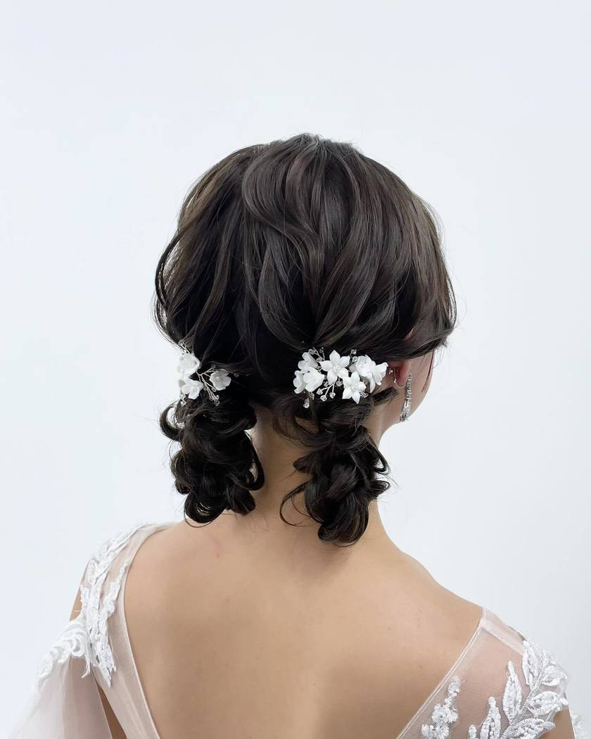 # [2024] A Collection of Trendy "Sheep Hair Twin Arrangements" with Ribbons and Pearls 🎀🐏にて紹介している画像