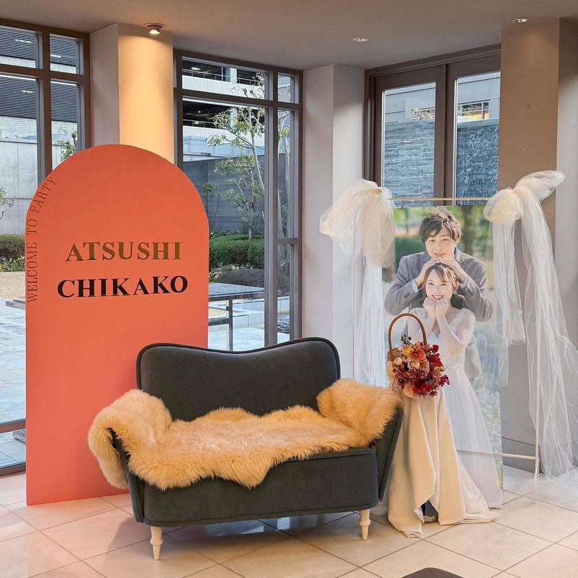 # Trend Item: Welcome Banners ✨ A Collection of Tapestry Designs Prepared by Brides ♡にて紹介している画像