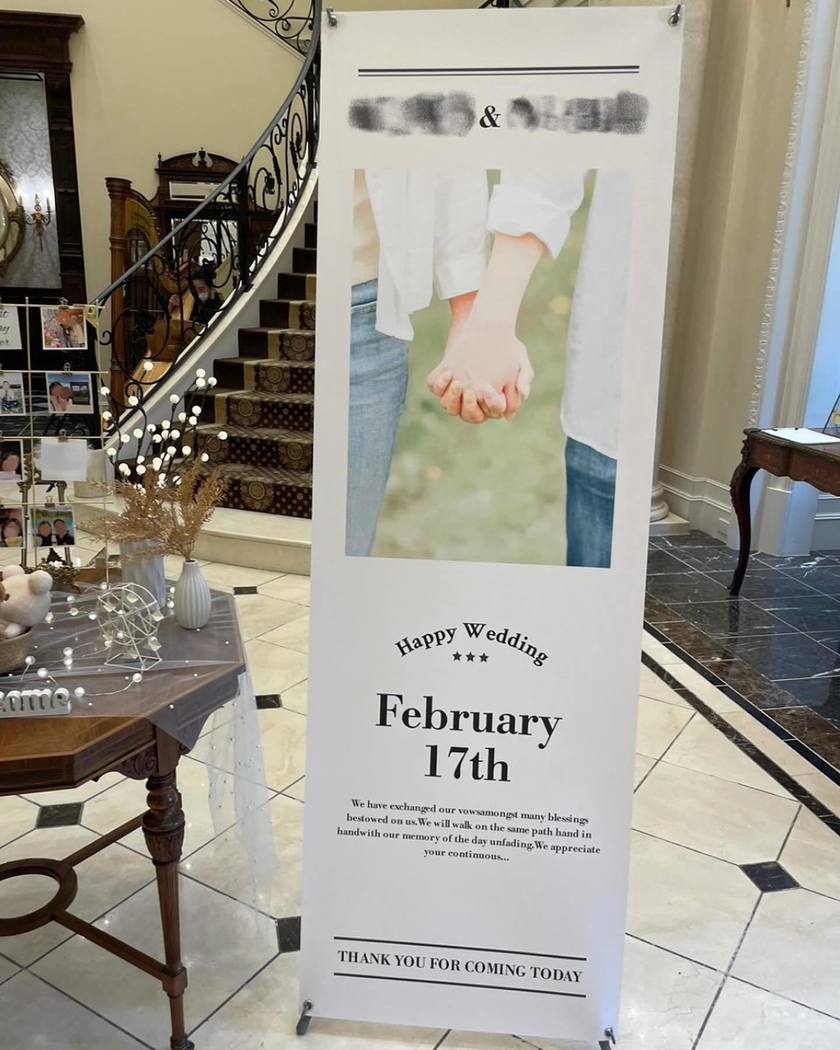 # Trend Item: Welcome Banners ✨ A Collection of Tapestry Designs Prepared by Brides ♡にて紹介している画像