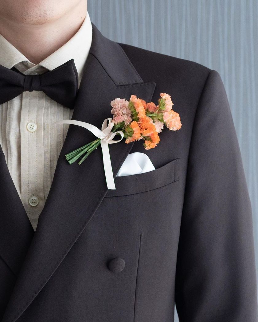 A Wedding Bouquet Special Featuring the Cute and Fluffy Starches that Will Naturally Turn into Dried Flowers♡にて紹介している画像