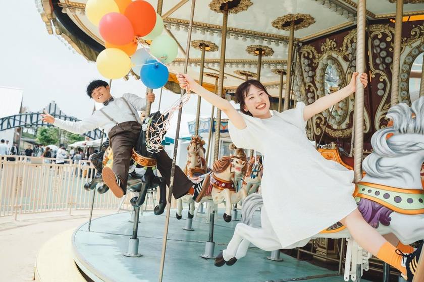 Free admission and OK for wedding photo shoots ♡ A theme park where you can take fairy-tale-like photos 【Kobe Fairyland】🎠🎡にて紹介している画像