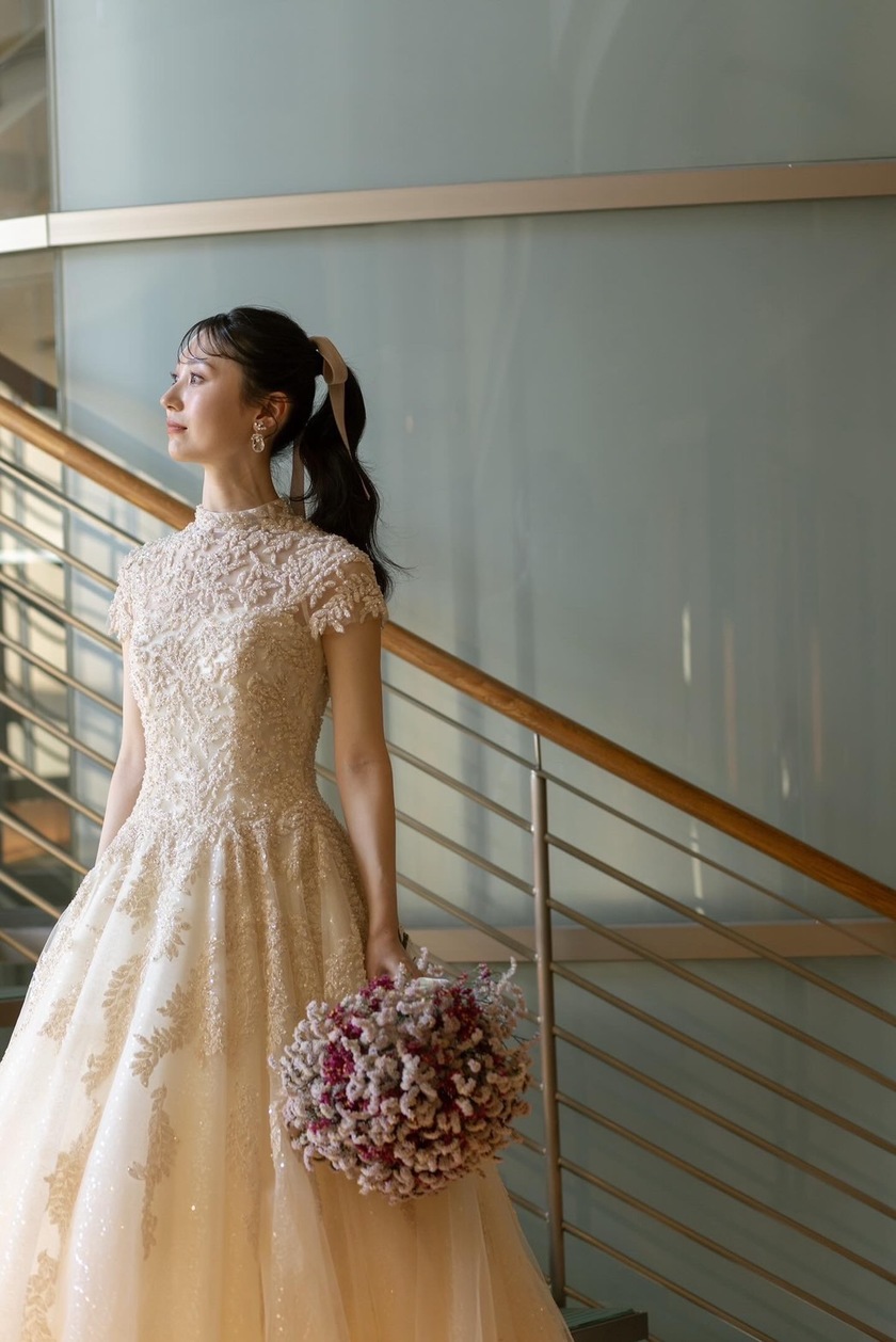 A Wedding Bouquet Special Featuring the Cute and Fluffy Starches that Will Naturally Turn into Dried Flowers♡にて紹介している画像