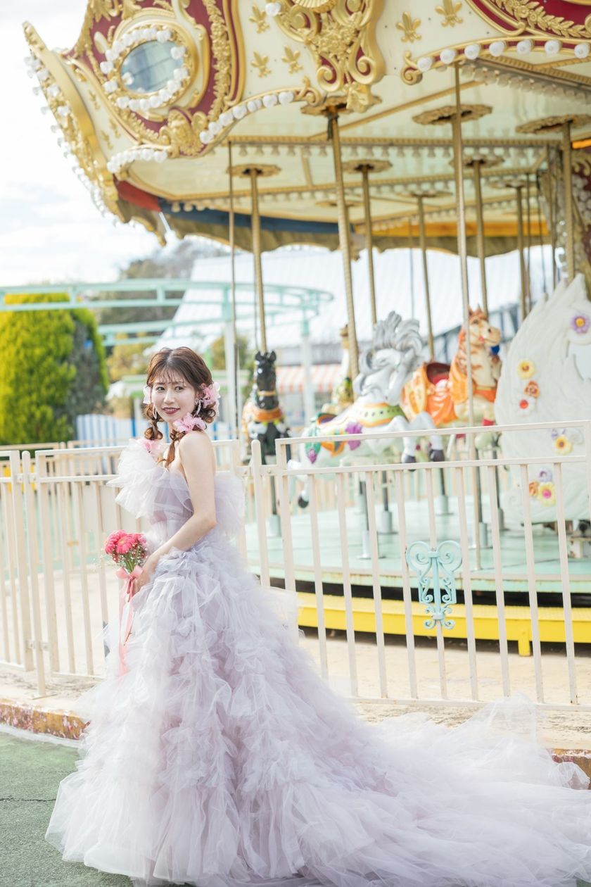 Free admission and OK for wedding photo shoots ♡ A theme park where you can take fairy-tale-like photos 【Kobe Fairyland】🎠🎡にて紹介している画像