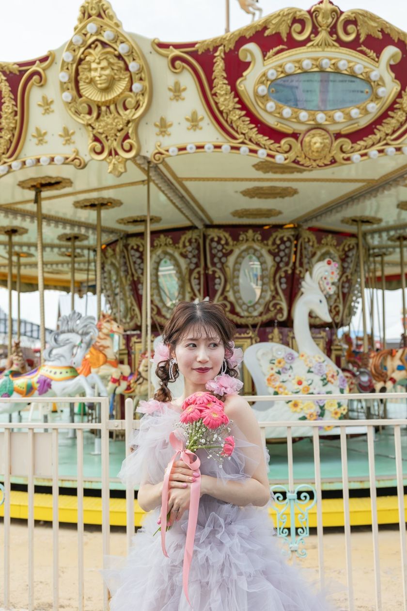Free admission and OK for wedding photo shoots ♡ A theme park where you can take fairy-tale-like photos 【Kobe Fairyland】🎠🎡にて紹介している画像