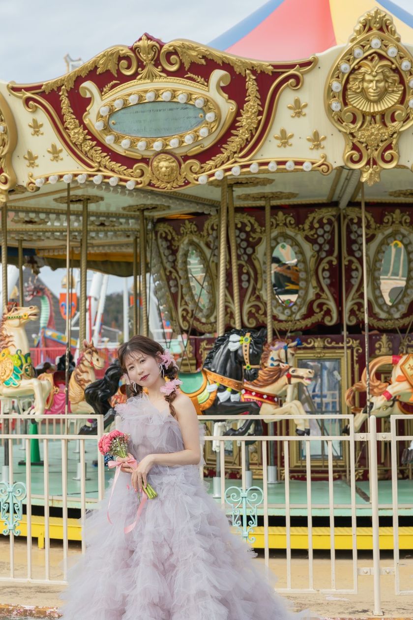 Free admission and OK for wedding photo shoots ♡ A theme park where you can take fairy-tale-like photos 【Kobe Fairyland】🎠🎡にて紹介している画像
