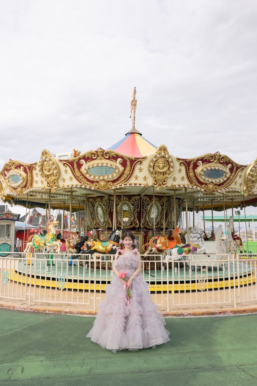 Free admission and OK for wedding photo shoots ♡ A theme park where you can take fairy-tale-like photos 【Kobe Fairyland】🎠🎡にて紹介している画像
