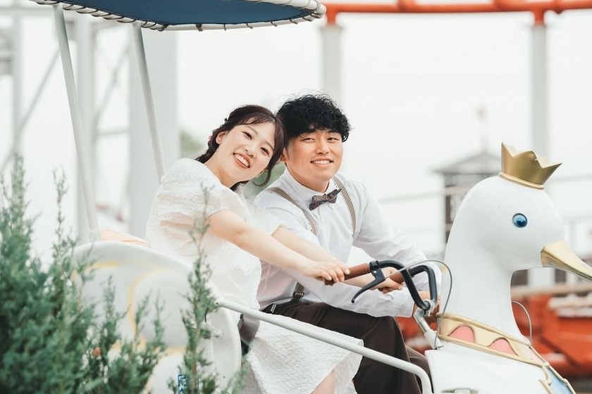 Free admission and OK for wedding photo shoots ♡ A theme park where you can take fairy-tale-like photos 【Kobe Fairyland】🎠🎡にて紹介している画像