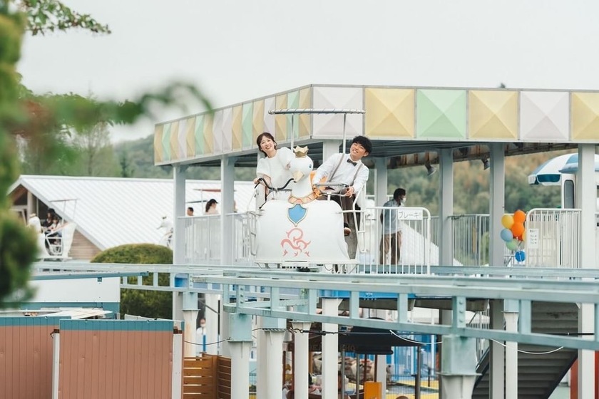 Free admission and OK for wedding photo shoots ♡ A theme park where you can take fairy-tale-like photos 【Kobe Fairyland】🎠🎡にて紹介している画像