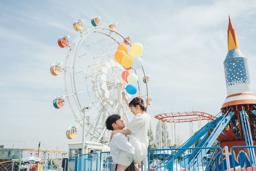 Free admission and OK for wedding photo shoots ♡ A theme park where you can take fairy-tale-like photos 【Kobe Fairyland】🎠🎡にて紹介している画像