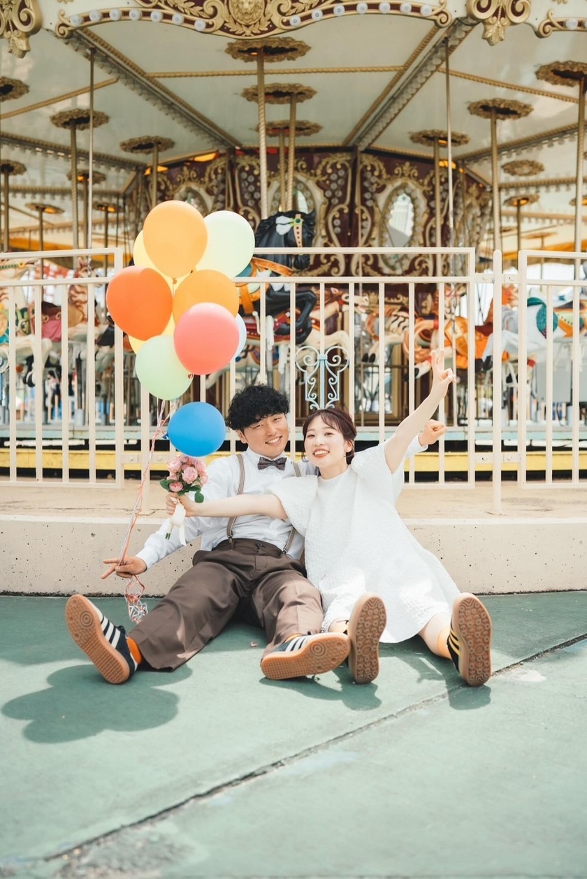 Free admission and OK for wedding photo shoots ♡ A theme park where you can take fairy-tale-like photos 【Kobe Fairyland】🎠🎡にて紹介している画像