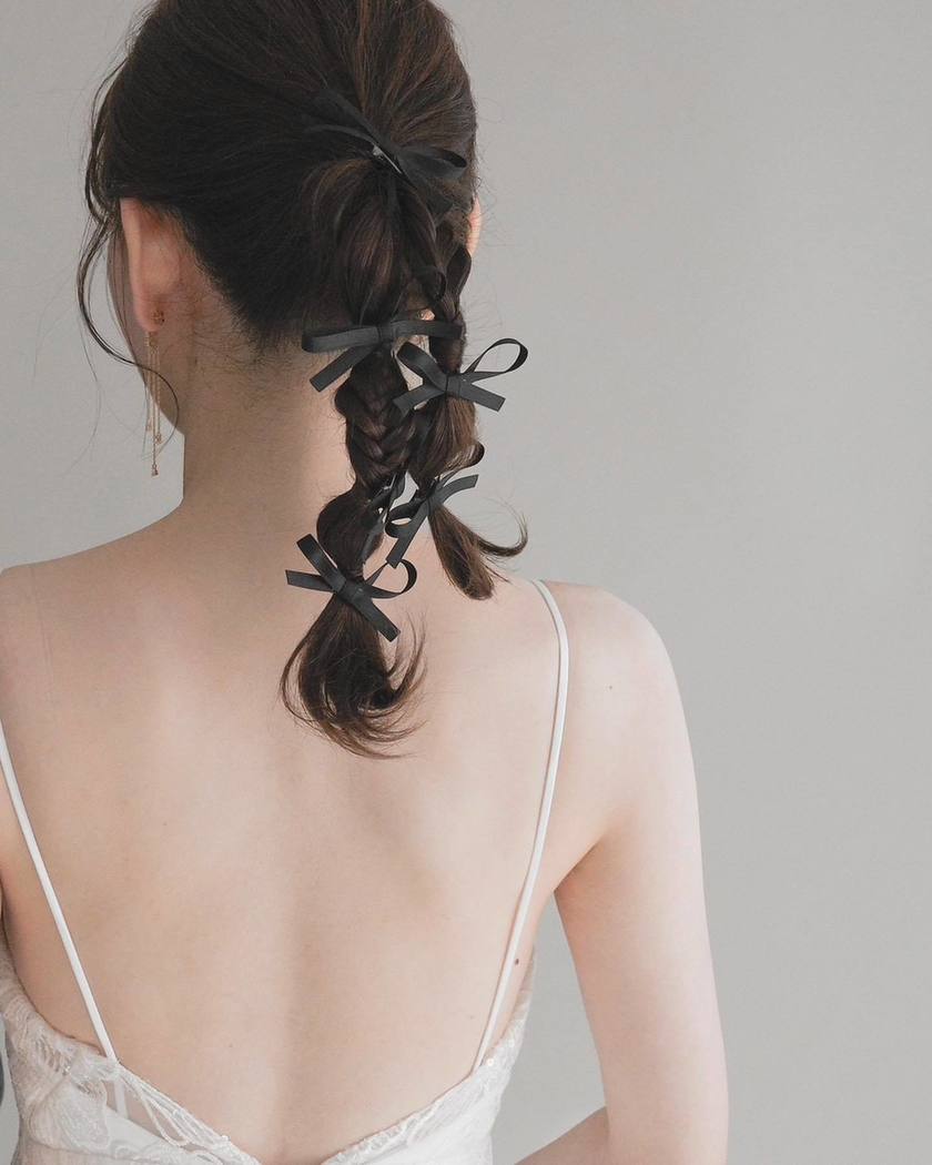 How to Arrange Cute: 2024 [Ribbon Hair Arrangements] Special Feature 🎀にて紹介している画像