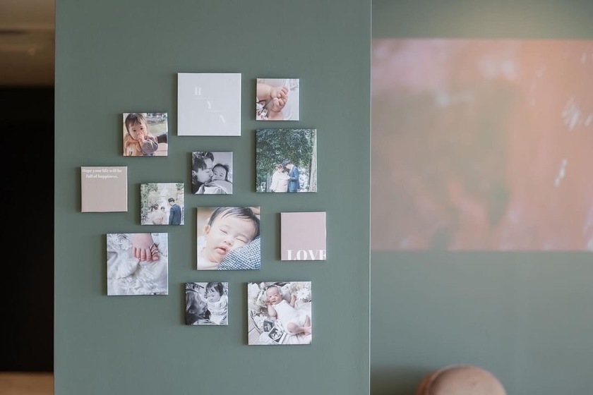 Showcasing the baby 🍼 For a family wedding, it's wonderful to create a "Child's Growth Record Photo Booth" 👶🏻にて紹介している画像