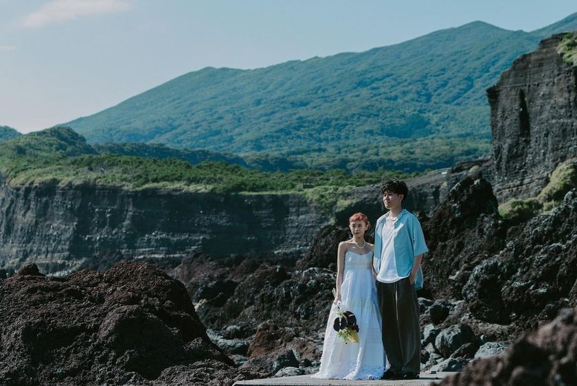 The only place in Japan referred to as a "desert"! Location photos taken at the "Ura Desert" located in Izu Oshima, Tokyo.にて紹介している画像