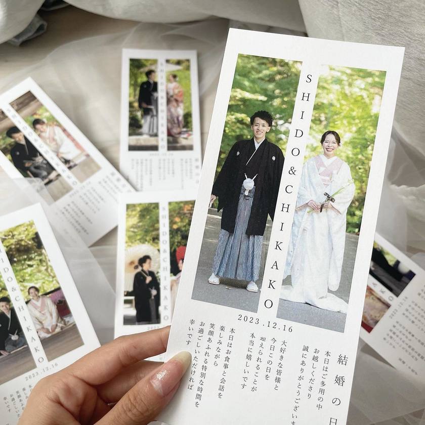 席札でもメニュー表でもない！ゲストのお席に「ウェルカムカード」を置くおもてなしが素敵💌にて紹介している画像