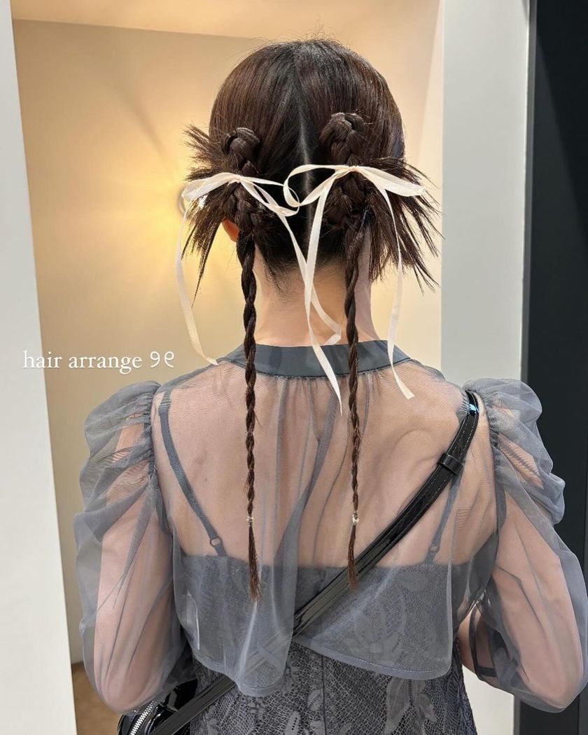 A guide for showing directly to your hairdresser: Recently trending 【Kachimori Hair】 Wedding Guest Hairstyles Special ♡にて紹介している画像