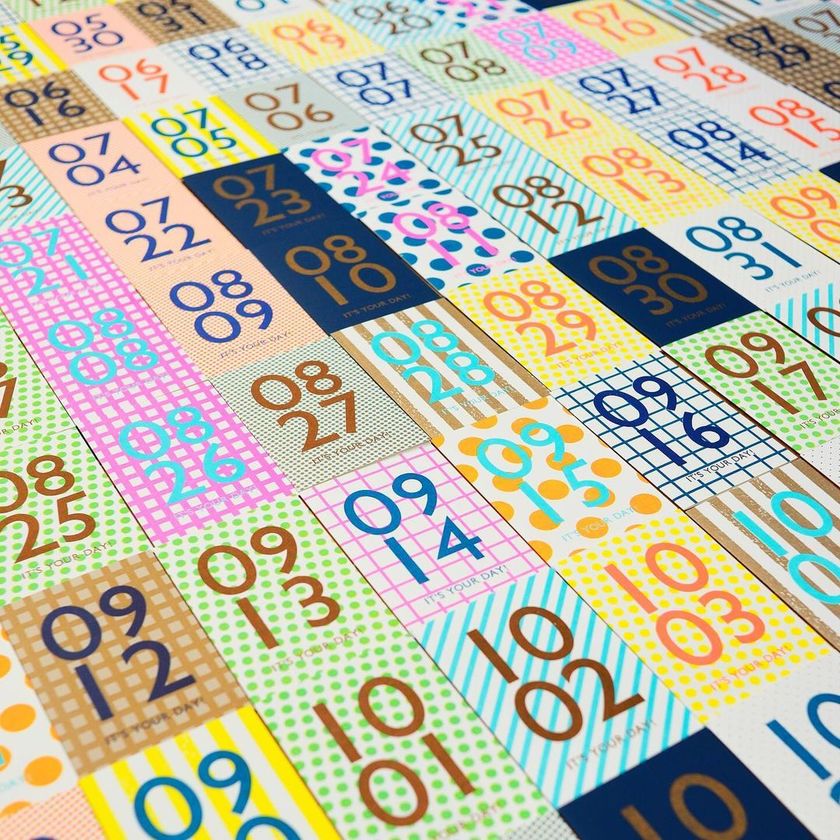 For 365 days, deliver letters with a card dedicated to that day 💌 Date-design message card "365 Find Your Day Card"にて紹介している画像