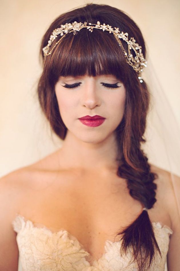 Bangs: The Ultimate Weapon to Make Brides Adorable ♡ Recommended Hairstyle Arrangements for Different Bangs ♩にて紹介している画像