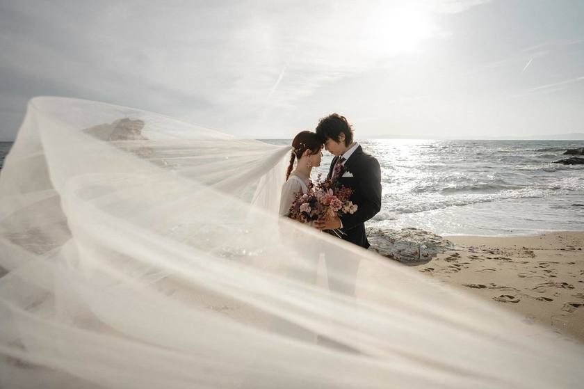 Aichi Prefecture's Oldest Lighthouse 🕯️ "Nomasaki Lighthouse" Wedding Photo Feature [49 Photos] 🤍にて紹介している画像