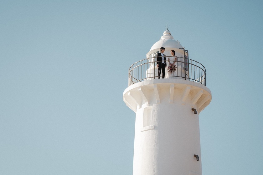 Aichi Prefecture's Oldest Lighthouse 🕯️ "Nomasaki Lighthouse" Wedding Photo Feature [49 Photos] 🤍にて紹介している画像
