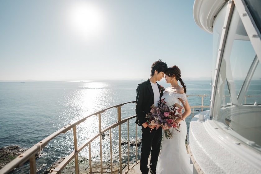 Aichi Prefecture's Oldest Lighthouse 🕯️ "Nomasaki Lighthouse" Wedding Photo Feature [49 Photos] 🤍にて紹介している画像