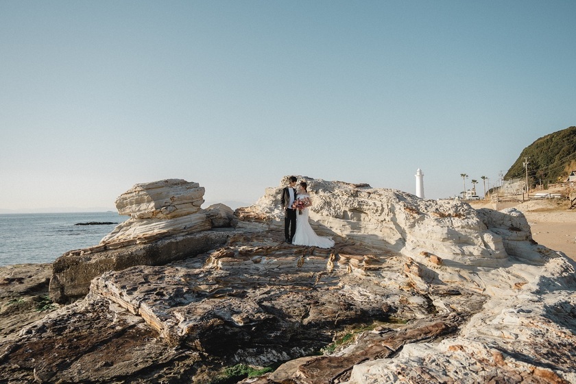 Aichi Prefecture's Oldest Lighthouse 🕯️ "Nomasaki Lighthouse" Wedding Photo Feature [49 Photos] 🤍にて紹介している画像