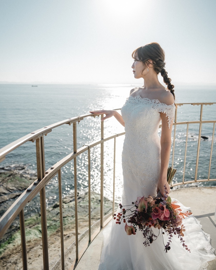 Aichi Prefecture's Oldest Lighthouse 🕯️ "Nomasaki Lighthouse" Wedding Photo Feature [49 Photos] 🤍にて紹介している画像