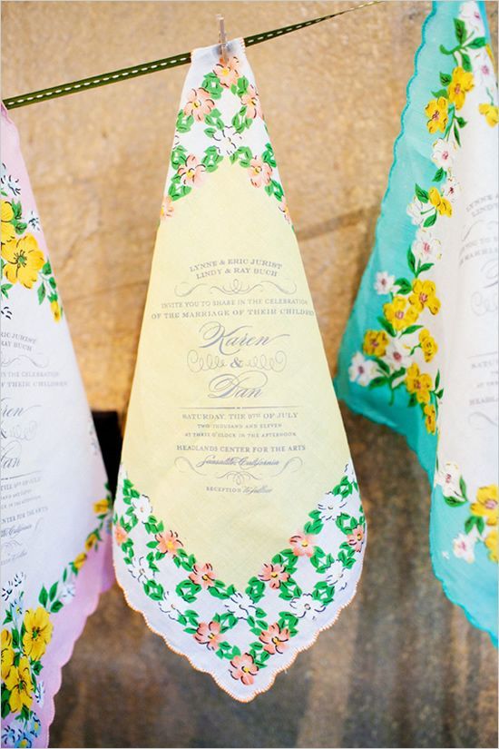 Essential Items for Girls: Adorable Handkerchief Decoration Ideas for Weddingsにて紹介している画像