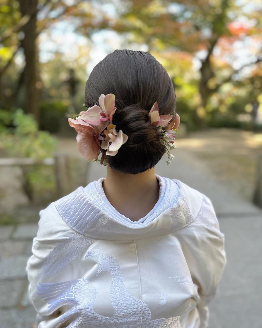 全部可愛くて、真似したくなる！最新の可愛い「和装ヘア」アレンジカタログ🌼👘にて紹介している画像