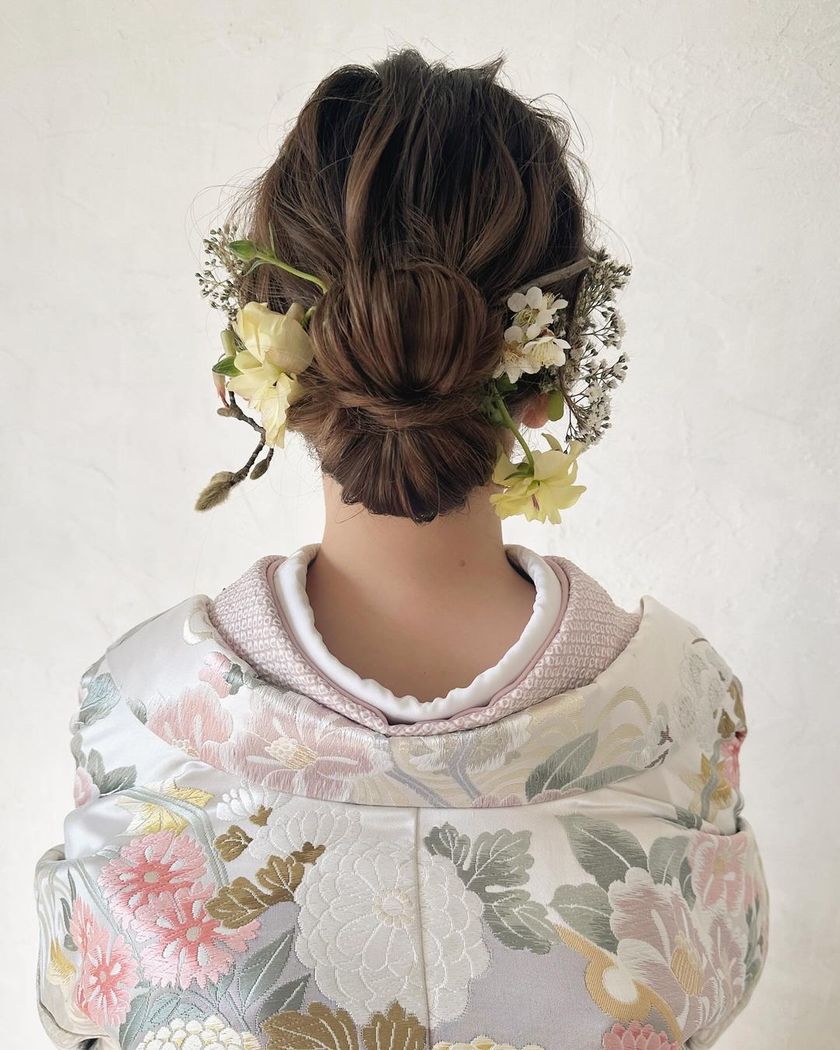 全部可愛くて、真似したくなる！最新の可愛い「和装ヘア」アレンジカタログ🌼👘にて紹介している画像