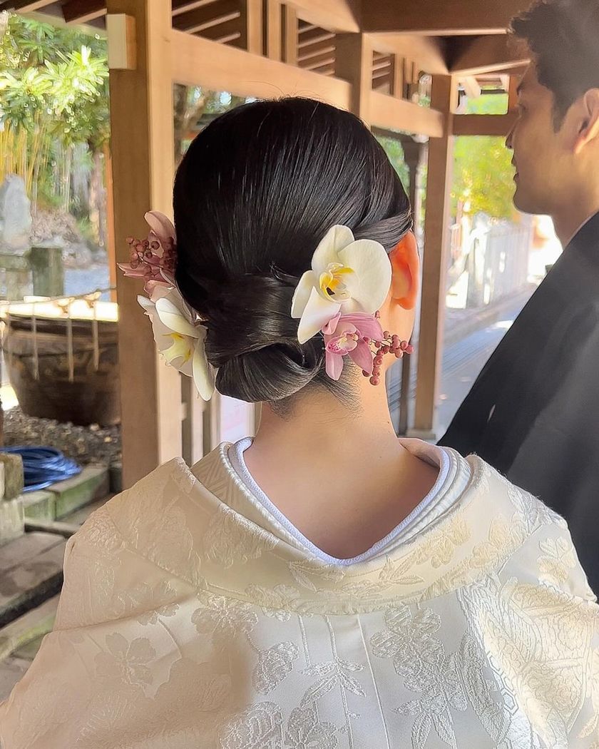 全部可愛くて、真似したくなる！最新の可愛い「和装ヘア」アレンジカタログ🌼👘にて紹介している画像