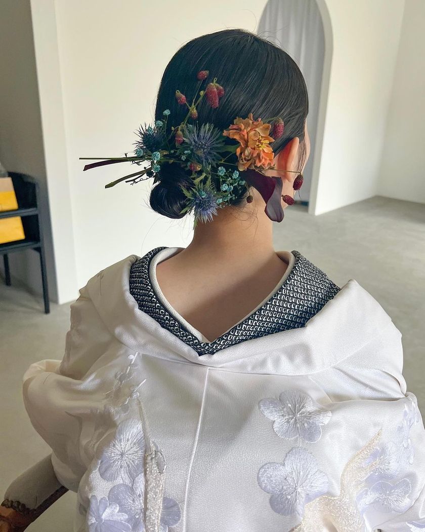 全部可愛くて、真似したくなる！最新の可愛い「和装ヘア」アレンジカタログ🌼👘にて紹介している画像
