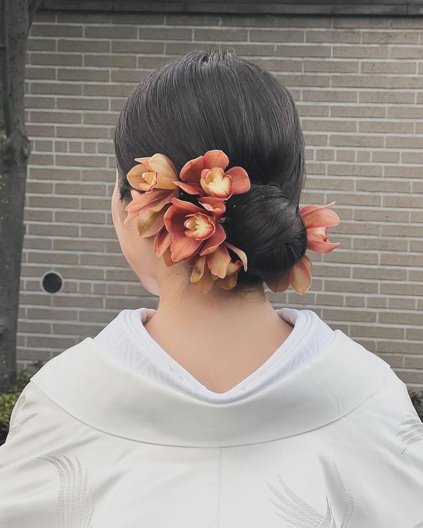 全部可愛くて、真似したくなる！最新の可愛い「和装ヘア」アレンジカタログ🌼👘にて紹介している画像