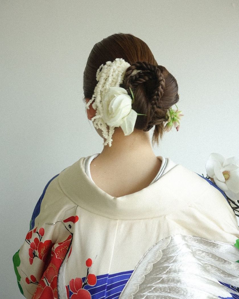 全部可愛くて、真似したくなる！最新の可愛い「和装ヘア」アレンジカタログ🌼👘にて紹介している画像