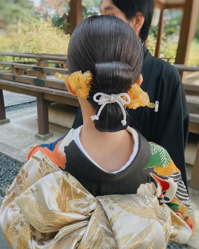 全部可愛くて、真似したくなる！最新の可愛い「和装ヘア」アレンジカタログ🌼👘にて紹介している画像