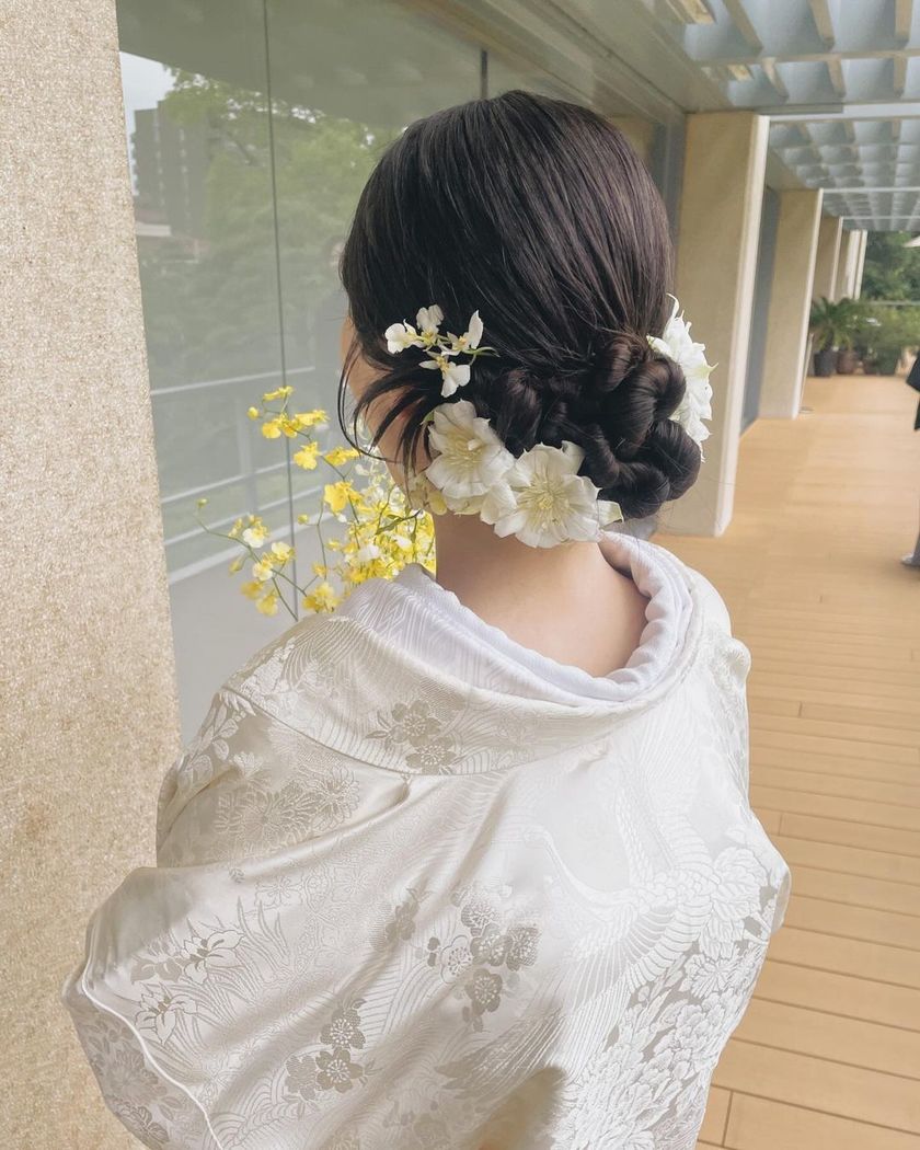 全部可愛くて、真似したくなる！最新の可愛い「和装ヘア」アレンジカタログ🌼👘にて紹介している画像