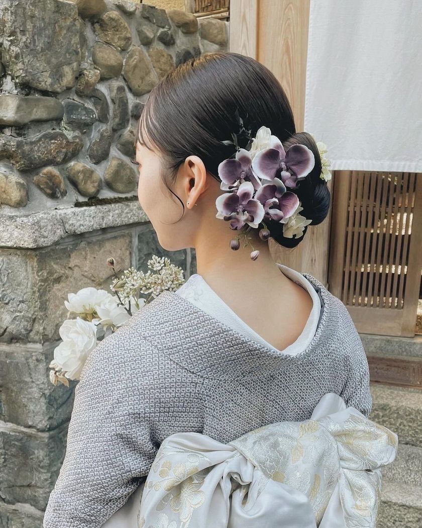 全部可愛くて、真似したくなる！最新の可愛い「和装ヘア」アレンジカタログ🌼👘にて紹介している画像