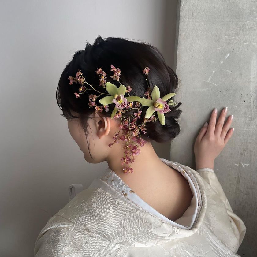全部可愛くて、真似したくなる！最新の可愛い「和装ヘア」アレンジカタログ🌼👘にて紹介している画像