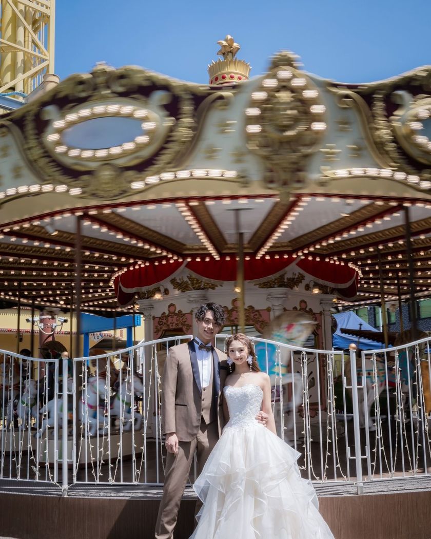 The classic Japanese attire, retro photos, and amusement parks🍡 "Asakusa Pre-Photoshoot" looks so fun! 👘⛩️にて紹介している画像