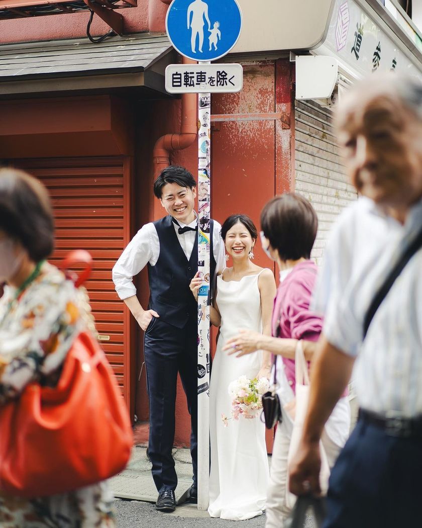 The classic Japanese attire, retro photos, and amusement parks🍡 "Asakusa Pre-Photoshoot" looks so fun! 👘⛩️にて紹介している画像
